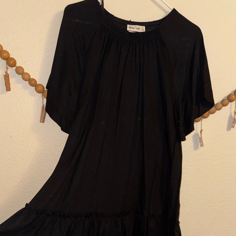 Black Short Sleeve Dress